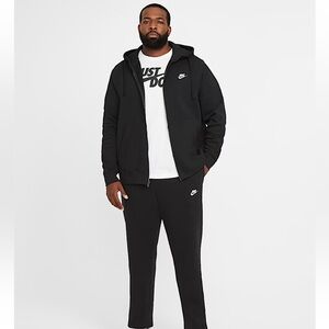 NWT Nike Sportwear Club Fleece Full Zip Hoodie Black Large